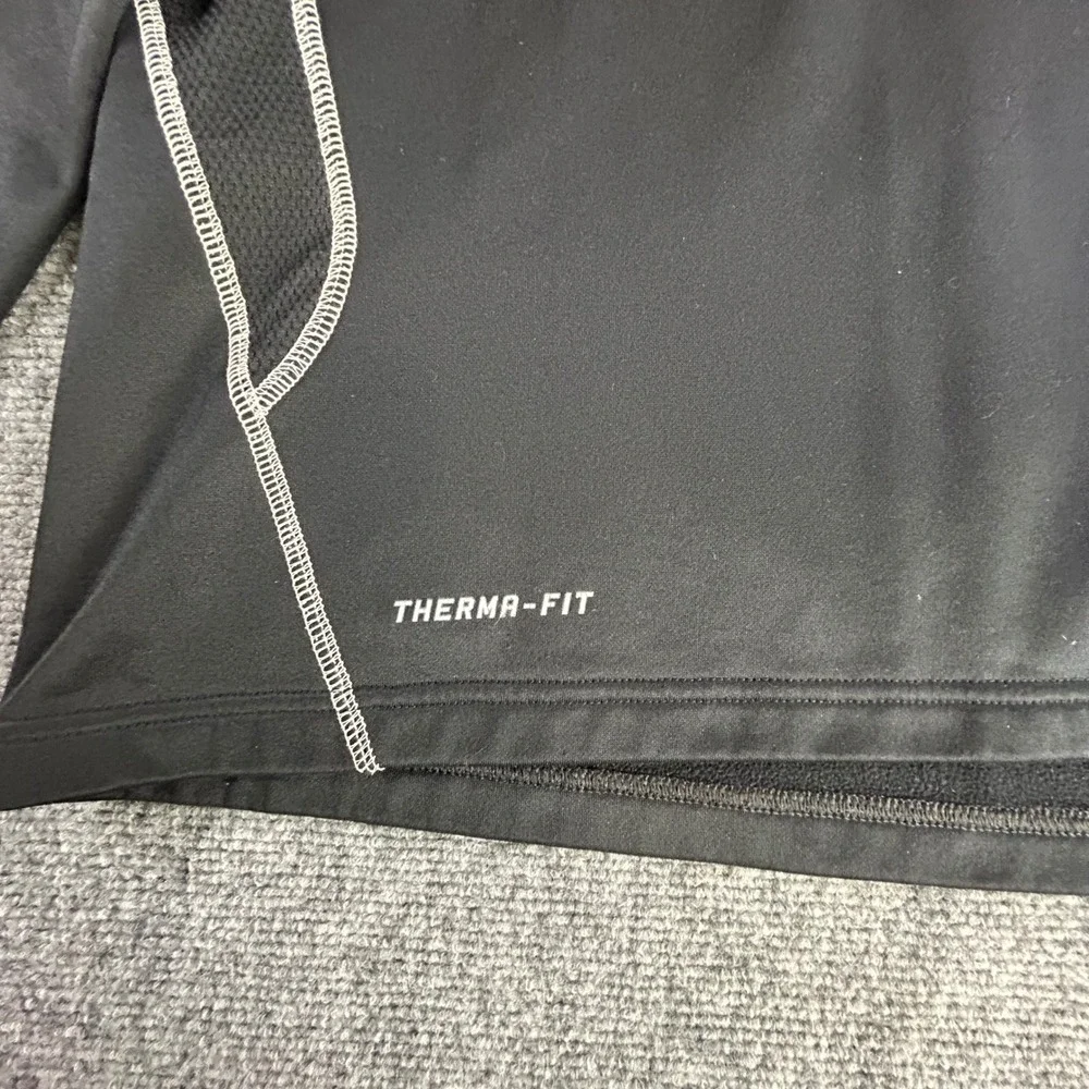Nike Therma-FIT Mens Large 1/4 Zip Big Ten Hockey Tournament Detroit 2015 Black